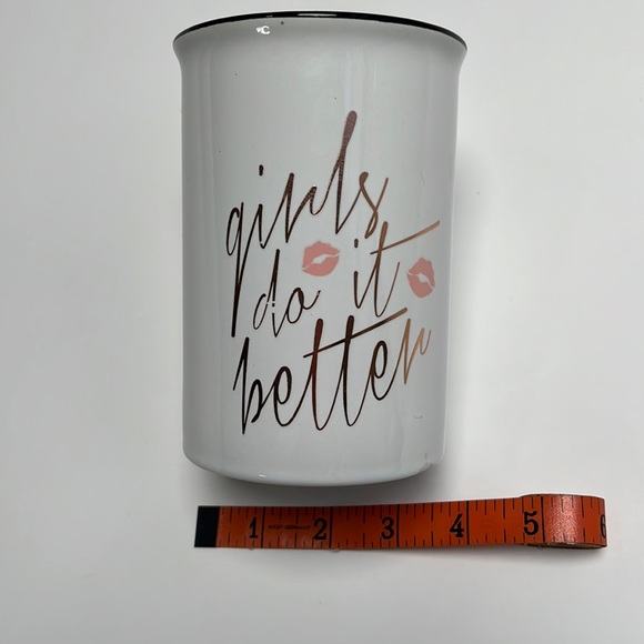 Tri-Coastal Design Multi-Purpose Ceramic Organizer Girls Do It Better Food Safe - Picture 3 of 5